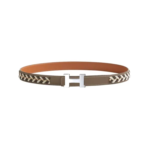 HERMES Constance Leather Belts Women's Brown