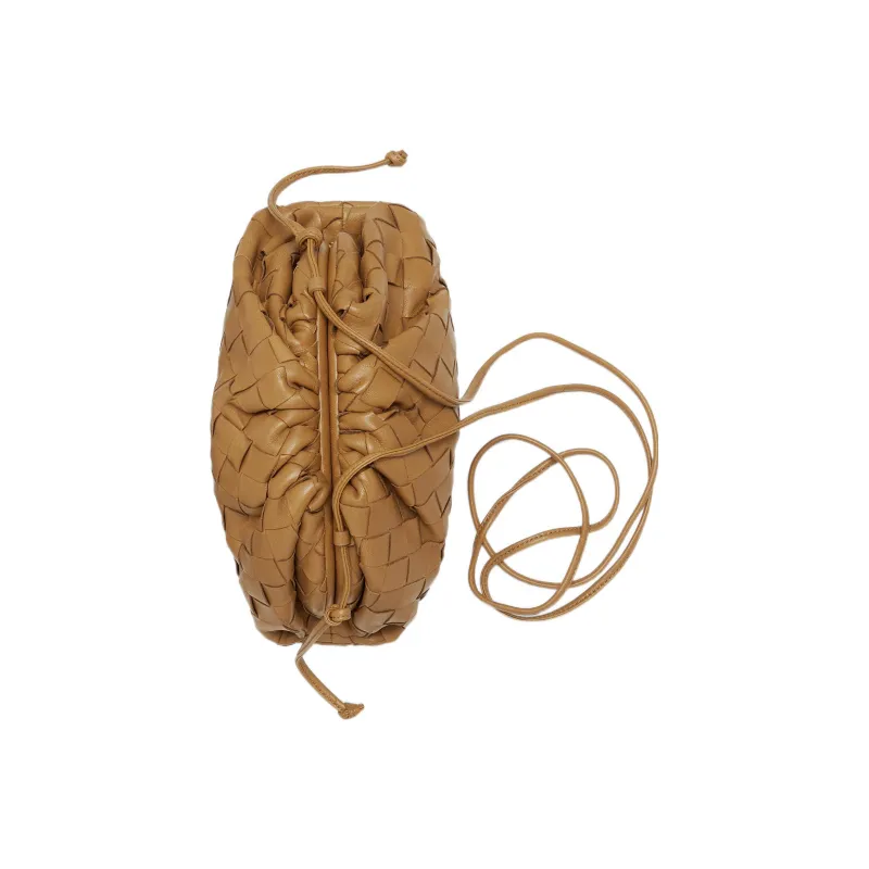 Bottega Veneta POUCH Cloud Bag Sheepskin Clutch Mini Women's Caramel-2