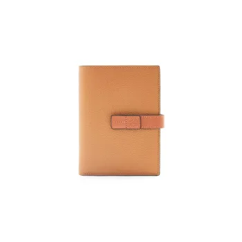 LOEWE Cow Leather Wallet Medium Size Women's Toffee/Tan
