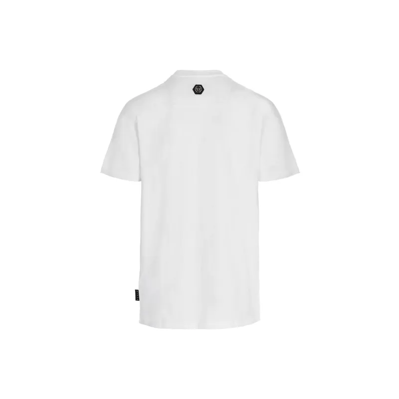 PHILIPP PLEIN Hexagon Logo Cotton T shirt-1