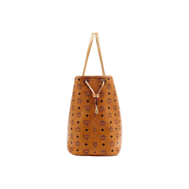 MCM Reversible Liz Shopper Visetos Large Cognac-2