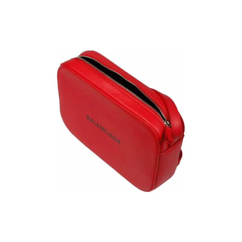 Balenciaga Cow Leather Crossbody Bag Shoulder Bag Women's Red-2