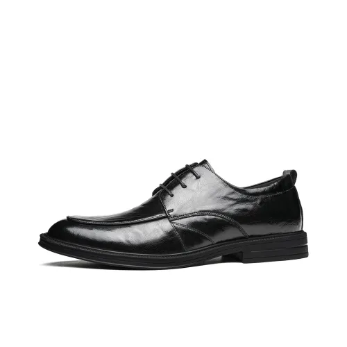 CHINT Dress Shoes Men Low Top Black