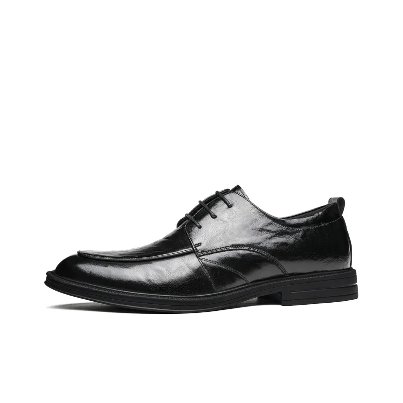 CHINT Dress Shoes Men Low Top Black-0