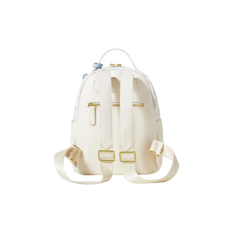 Miffy PU Casual Backpack Medium Size Women's Pink/White-11