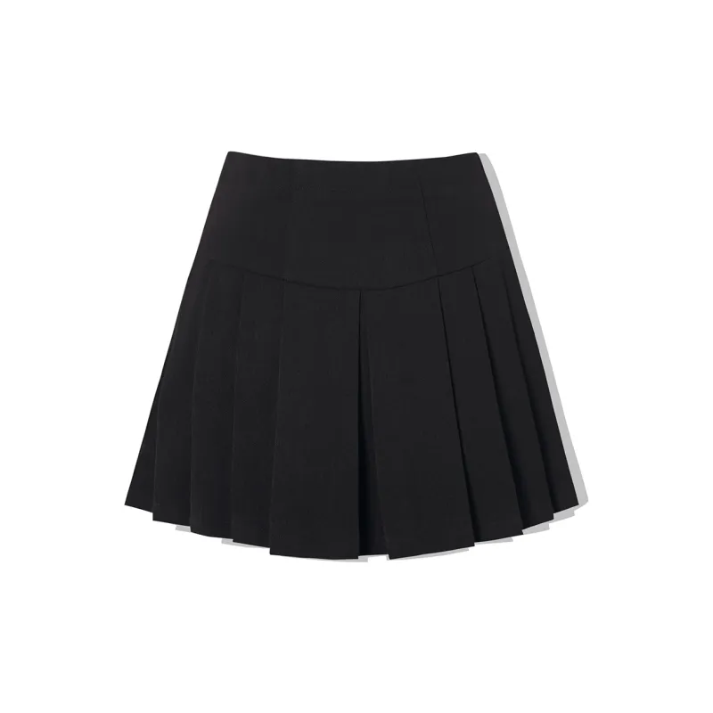 LA CRAWFISH Casual Short Skirts Women's Heart Black-1