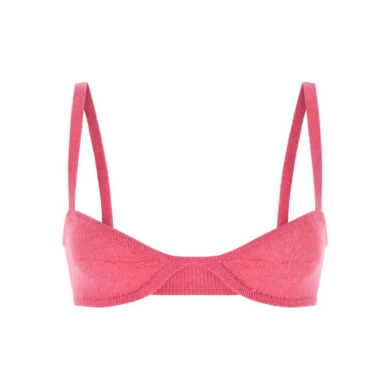 KHAITE Knitted Bra Top-0