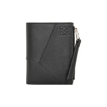LOEWE Puzzle Calfskin Wallet Men's Black