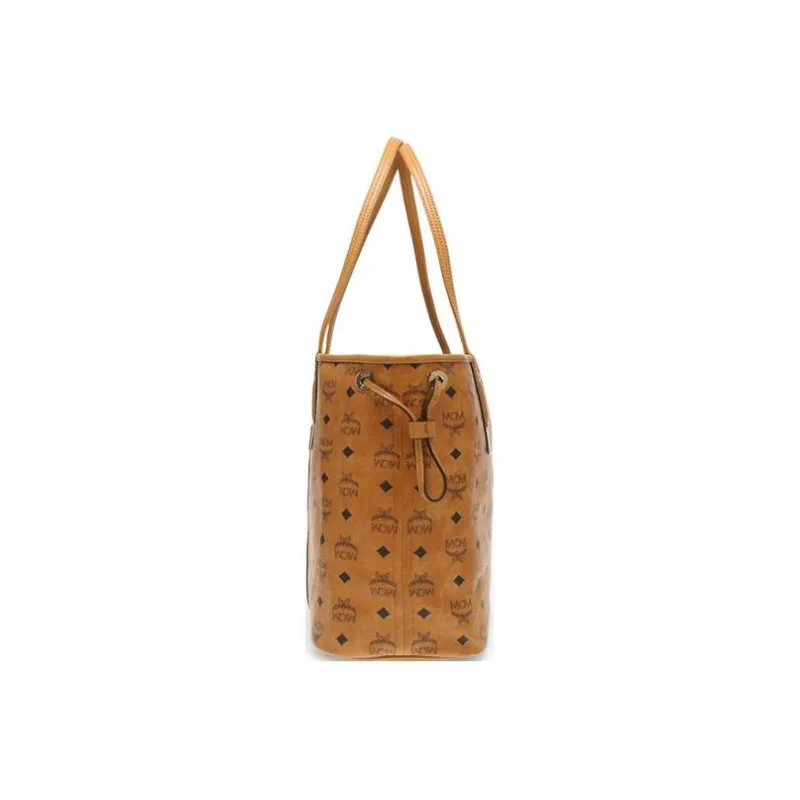MCM Reversible Liz Shopper Visetos Medium Cognac-4