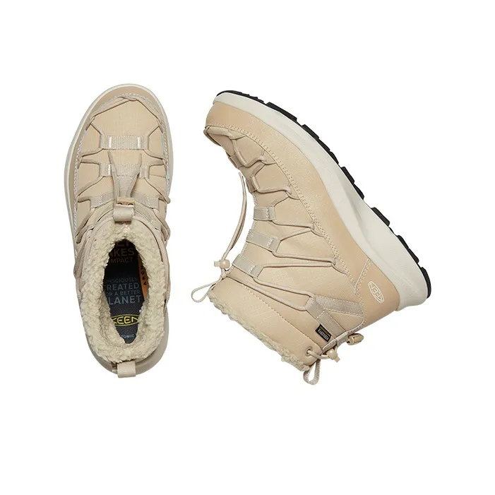 KEEN Uneek SNK CHUKKA II WP Slip Resistant Short Outdoor Shoes Snow Boots Women's Light Yellow-2