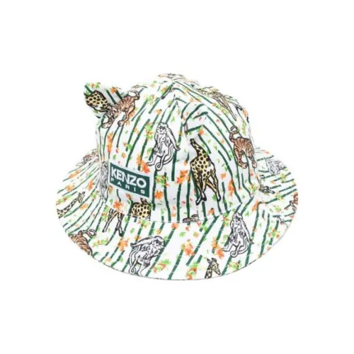 KENZO Cotton Bucket Hats Kids' Multicolor