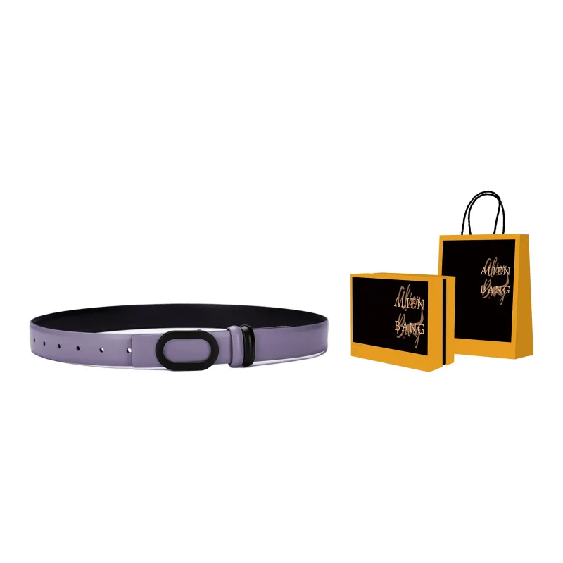 ALIEN BANG Cow Leather Belts Women's 2.8CM-1