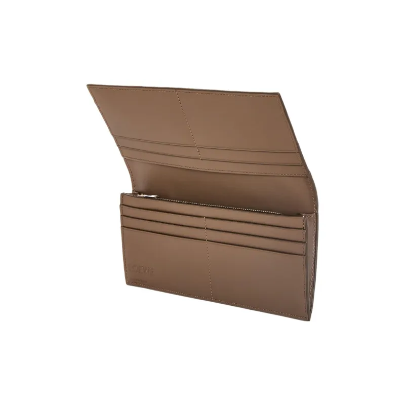 LOEWE Soft Grain Calfskin Wallet Men's Winter Brown-1