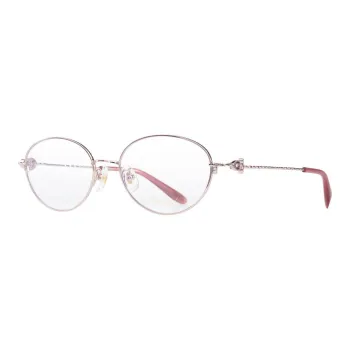 CHOPARD Pure Titanium Oval Eyeglass Frames Women's Light Pink
