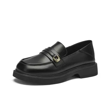 GEMEIQ Loafers Women's Low Top Black/Khaki/Ecru