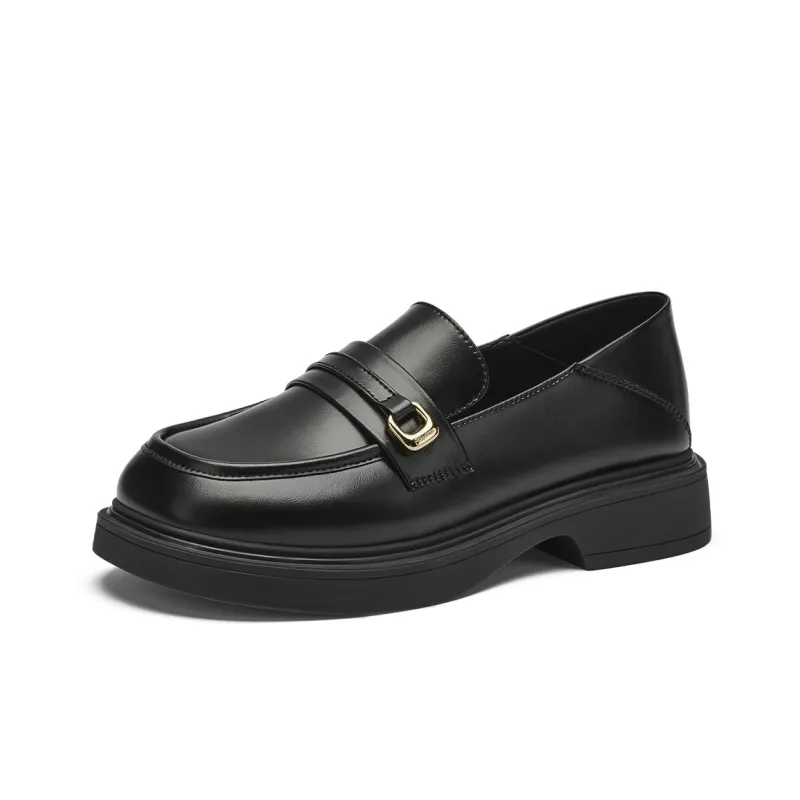 GEMEIQ Loafers Women's Low Top Black/Khaki/Ecru-0