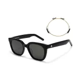 Piano Black (Includes Obsidian Pearl Eyeglass Chain)