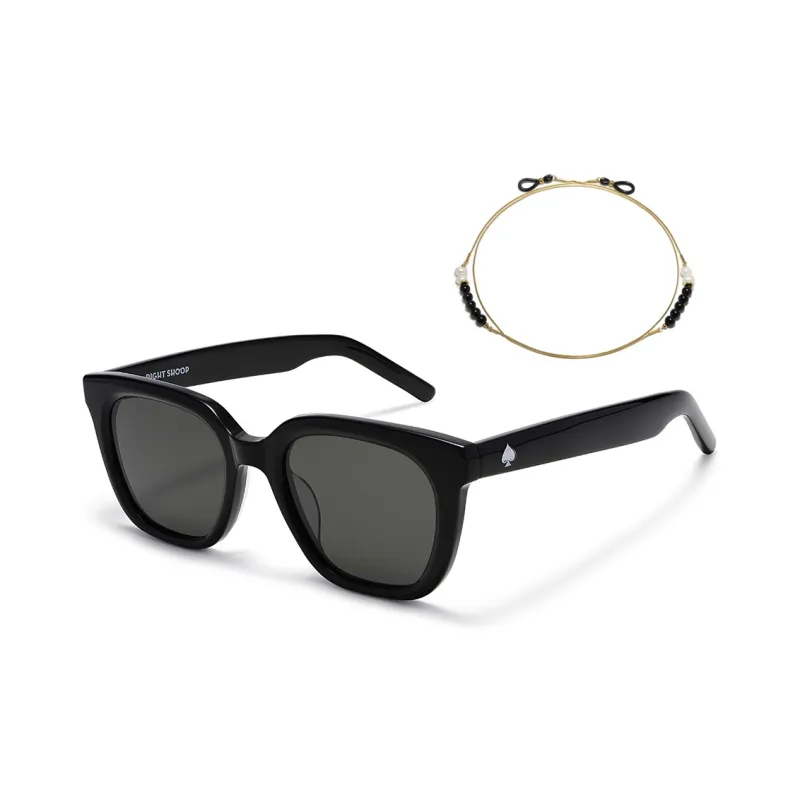 RIGHT SHOOP Plate Frame Square Sunglasses Unisex-11