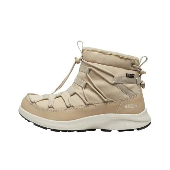 KEEN Uneek SNK CHUKKA II WP Slip-Resistant Short Outdoor Shoes Snow Boots Women's Light Yellow