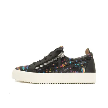 Giuseppe Zanotti/GZ Slip Resistant Low Top Skateboard Shoes Men's Black