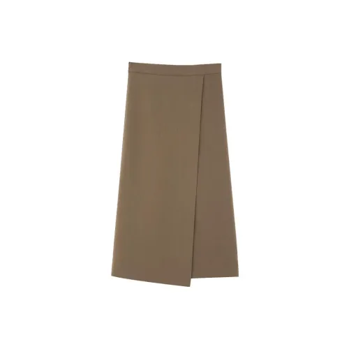 MindBridge Casual Long Skirts Women's Olive Green