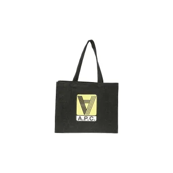 A.P.C Diane Logo Printed Tote Bag