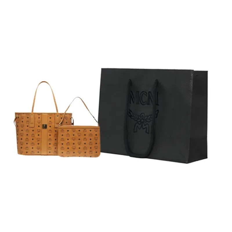 MCM Reversible Liz Shopper Visetos Medium Cognac-8