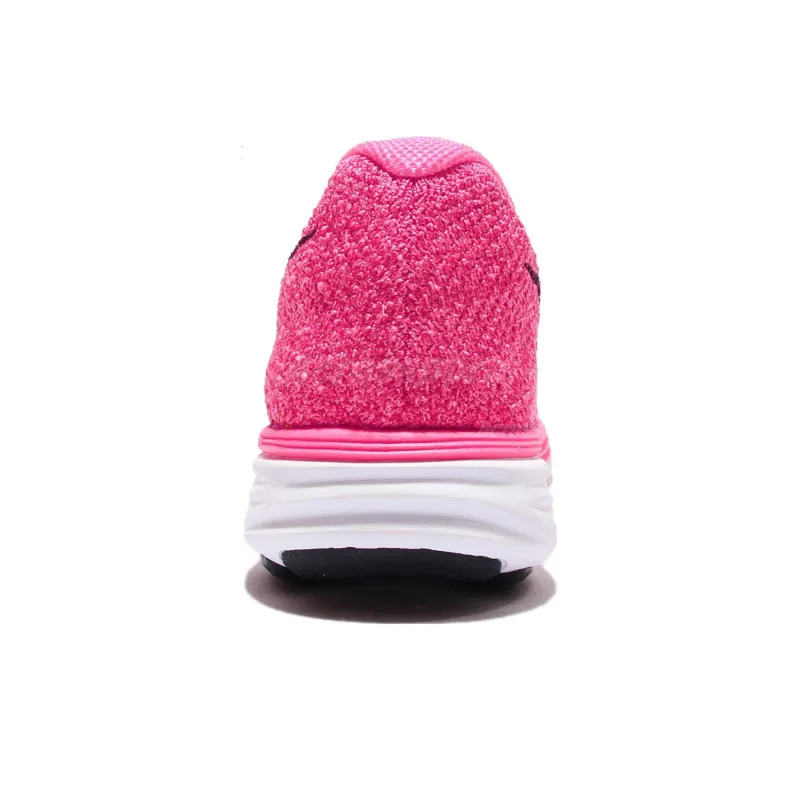 Nike Flyknit Lunar 3 Cushioning Low-Top Running Shoes Women's Pink-4
