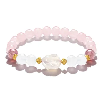 Teddy Bear Collection Chalcedony Bracelets Women's