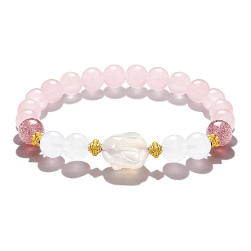 Teddy Bear Collection Chalcedony Bracelets Women's-0