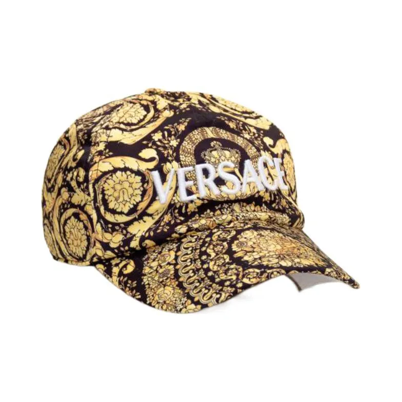 VERSACE Logo Embroidered Barocco Printed Cap-1
