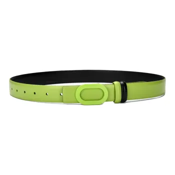 ALIEN BANG Cow Leather Belts Women's 2.8CM