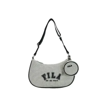 FILA Fabric Crescent Moon Bag Shoulder Bag Women's Dachshund Umber