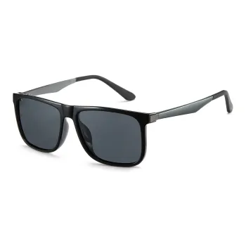 CYXUS Alloy Aluminum-Magnesium Alloy PC Rectangular Sunglasses Unisex