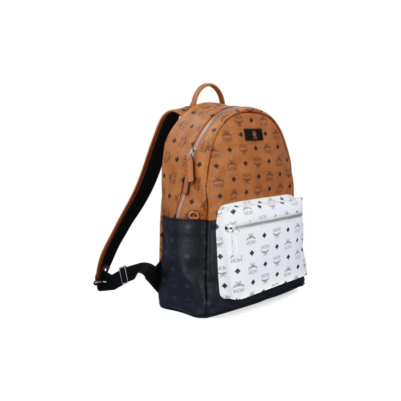 MCM Stark Backpack Visetos Monogram Cognac-1