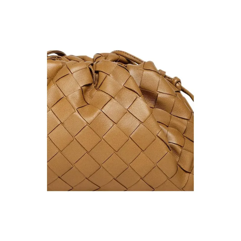 Bottega Veneta POUCH Cloud Bag Sheepskin Clutch Mini Women's Caramel-3