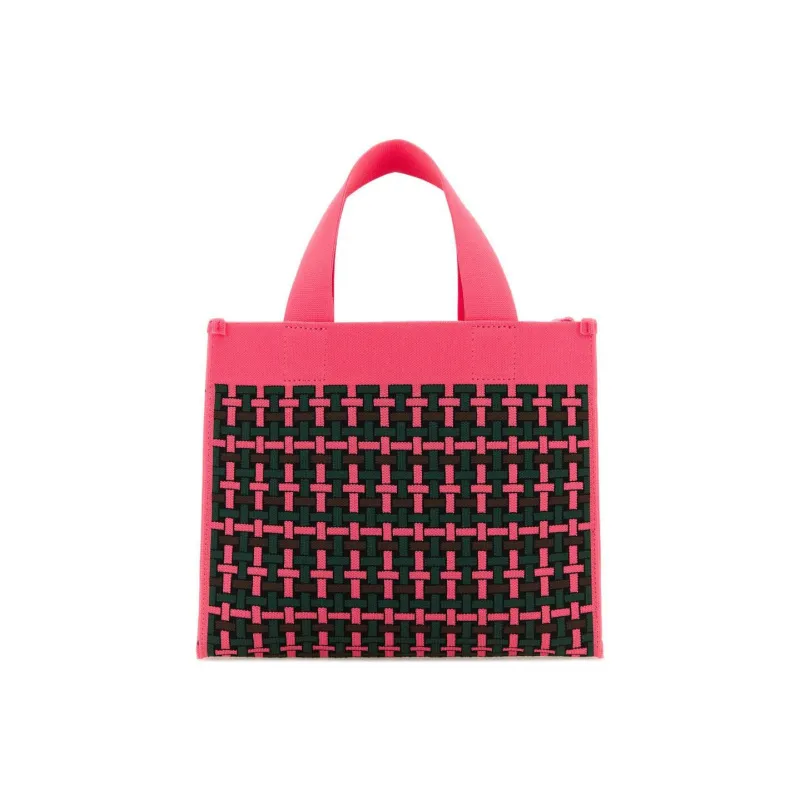 MARNI Logo Patch Jacquard Tote Bag-2
