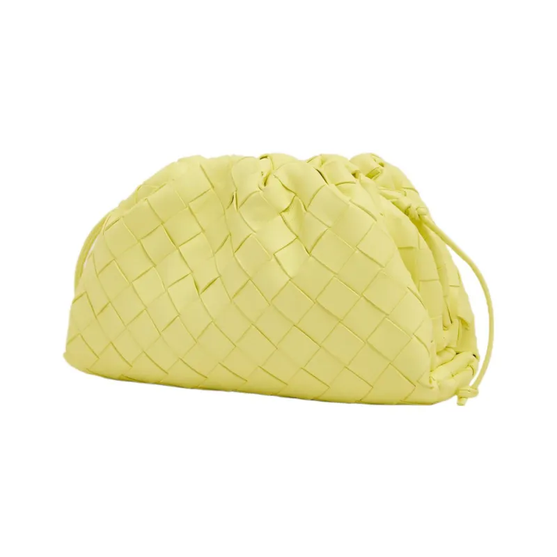 Bottega Veneta POUCH Cloud Bag Sheepskin Clutch Mini Women's Light Yellow-1