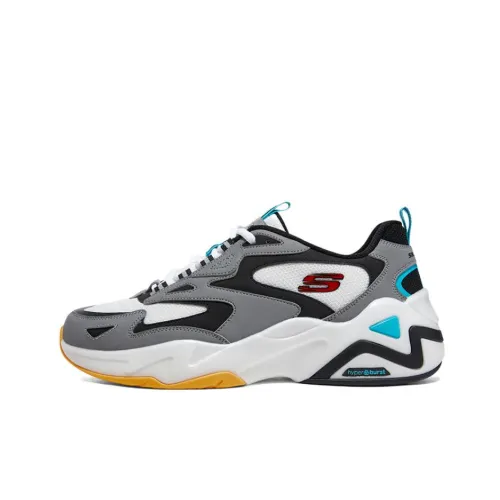 Skechers D'Lites Hyper Burst Sneakers 'Grey White Multi' Women's