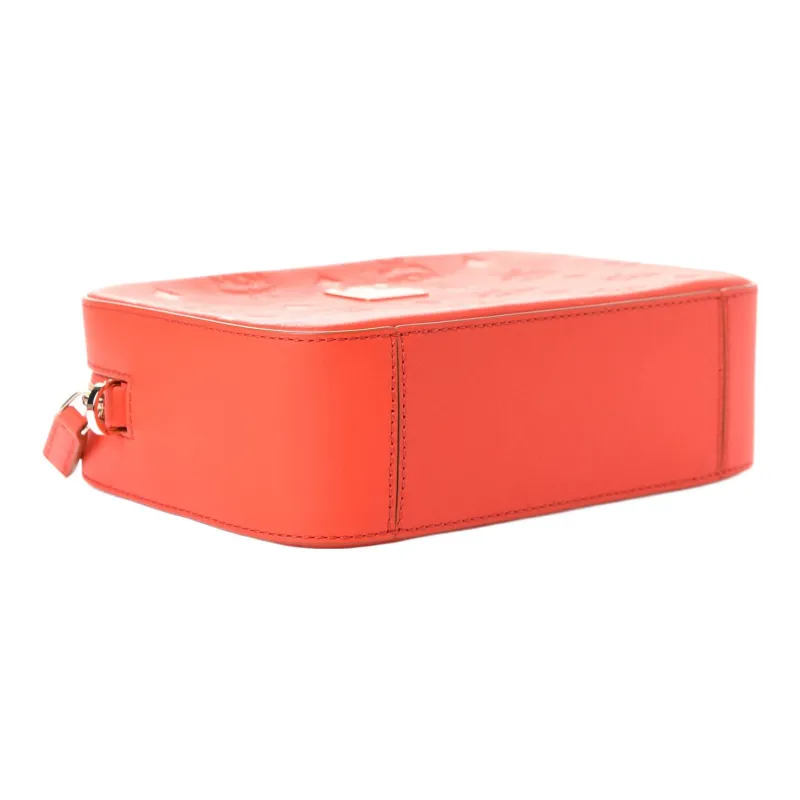 MCM Klara Fabric With Leather Camera Bag, Shoulder Bag, Crossbody Bag Regular Women's Red-2