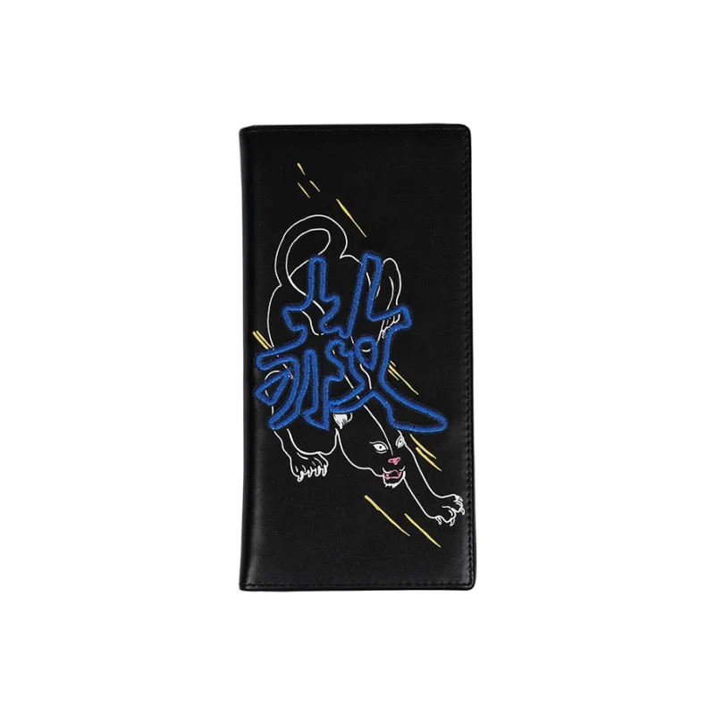 BLACKHEAD Cow Leather Wallet Clutch Regular Unisex Black-1