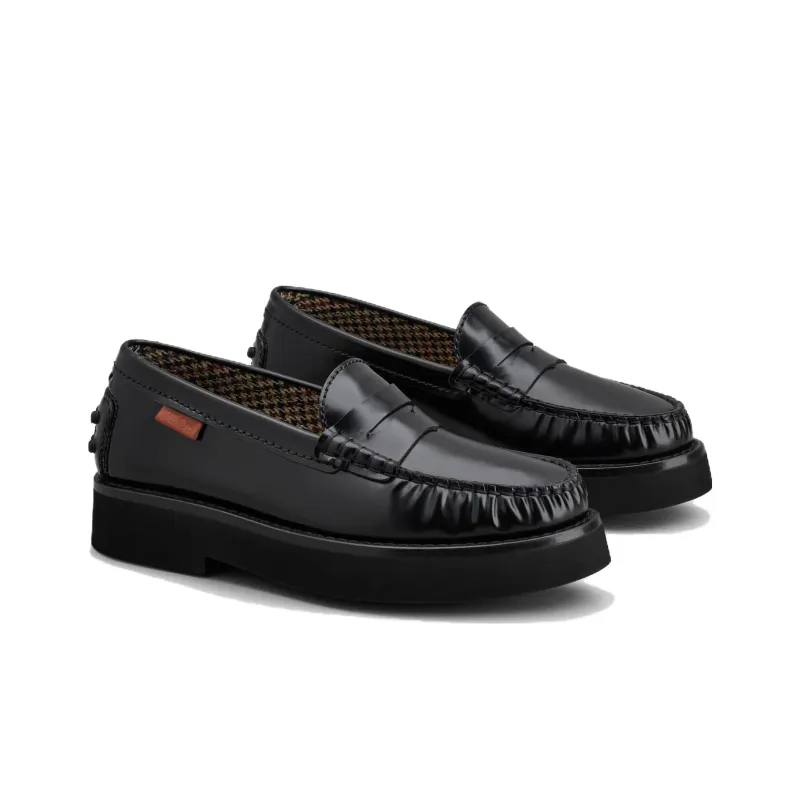 TOD'S Penny-Slot Round Toe Loafers Women's-2