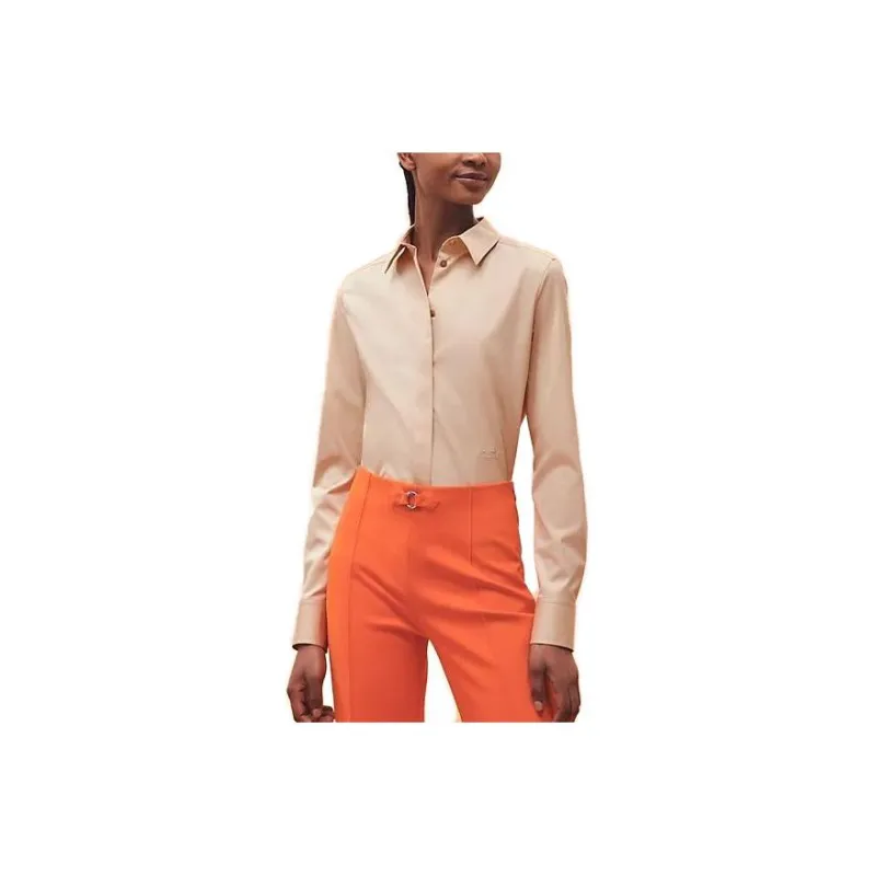 HERMES Shirts Women's Champagne-0