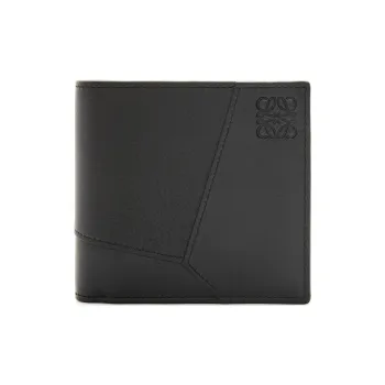 LOEWE Puzzle Calfskin Wallet Men's Black