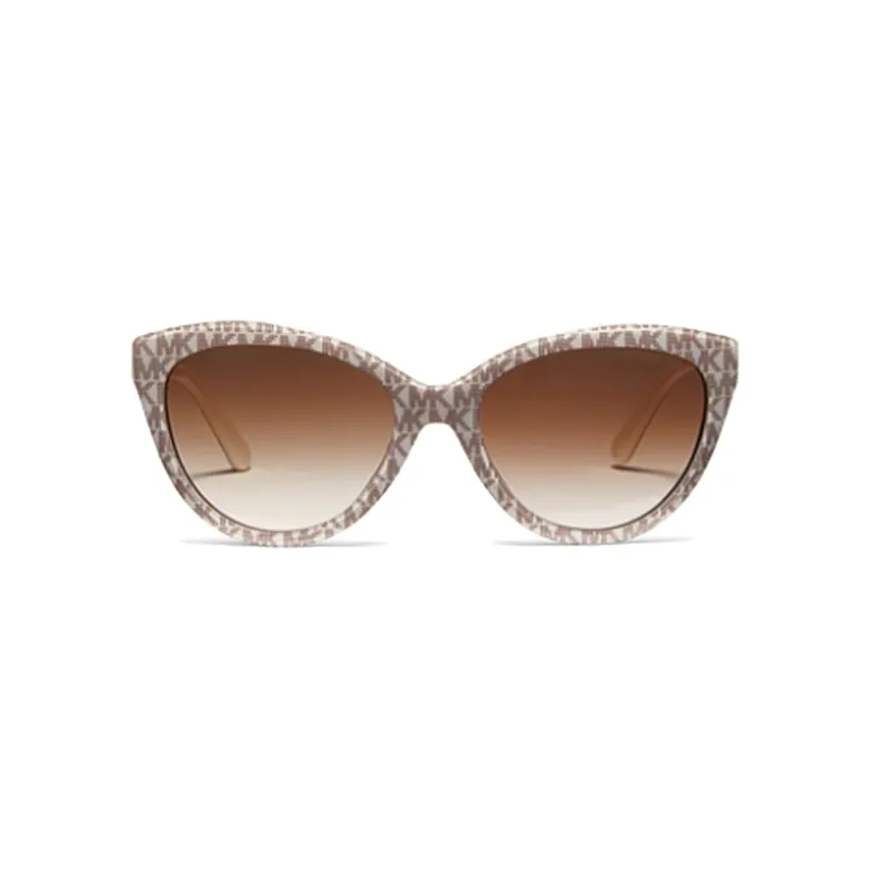 MICHAEL KORS Plastic Irregular Shape Sunglasses Unisex Brown-1