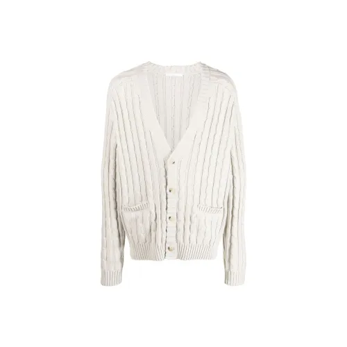 helmut lang V-neck Cable-knit Cardigan