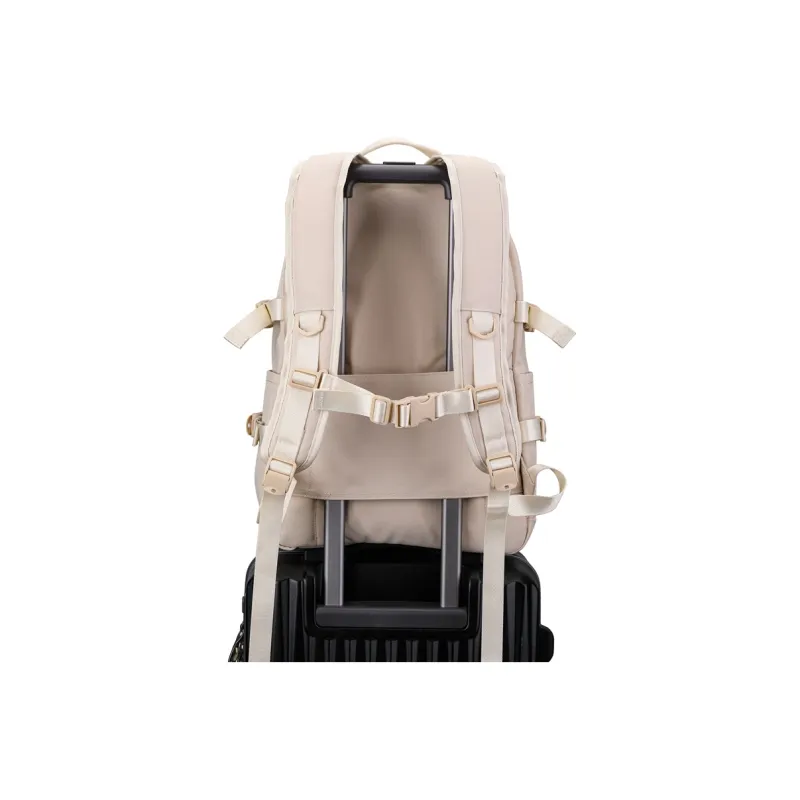 RUIGOR Fabric Backpack Unisex Ecru-6