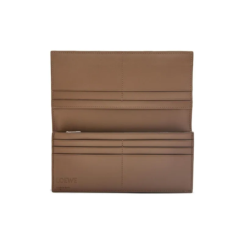 LOEWE Soft Grain Calfskin Wallet Men's Winter Brown-2