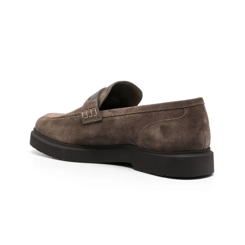 Brunello Cucinelli Embellished Almond Toe Loafers Women's-2
