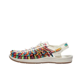 KEEN Uneek Slip Resistant River Trekking Shoes Men's Original Tie Dye Pattern Birch